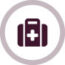 Icon briefcase with plus sign