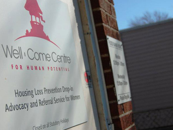 Well Come Centre shelter signage